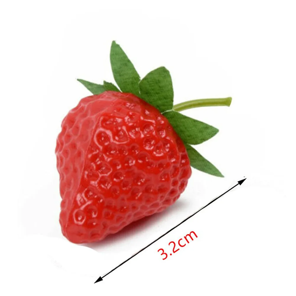 20pcs Artificial Strawberry Lifelike Fake Fruit Children's Toys Fake Fruits Model For Home Party Display Table Decorations
20pcs Artificial Strawberry Lifelike Fake Fruit Children's Toys Fake Fruits Model For Home Party Display Table Decorations