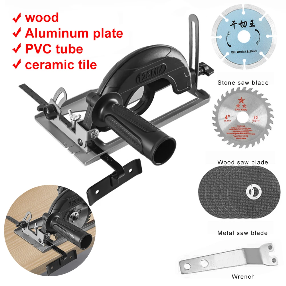 Angle Grinder Holder Grinder Stand with Handle Thickened Base Cutting Machine Holder Adjustable 45° Clamp for 100-125mm Model
Angle Grinder Holder Grinder Stand with Handle Thickened Base Cutting Machine Holder Adjustable 45° Clamp for 100-125mm Model