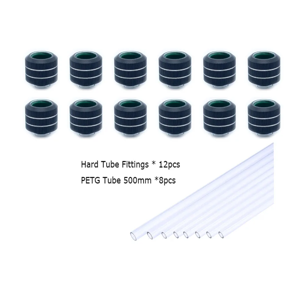 FREEZEMOD PETG Hard Tube Fitting Kit Anti-off Hard Tube Fitting G1/4 For OD14 16MM PC Water Cooling Build
FREEZEMOD PETG Hard Tube Fitting Kit Anti-off Hard Tube Fitting G1/4 For OD14 16MM PC Water Cooling Build