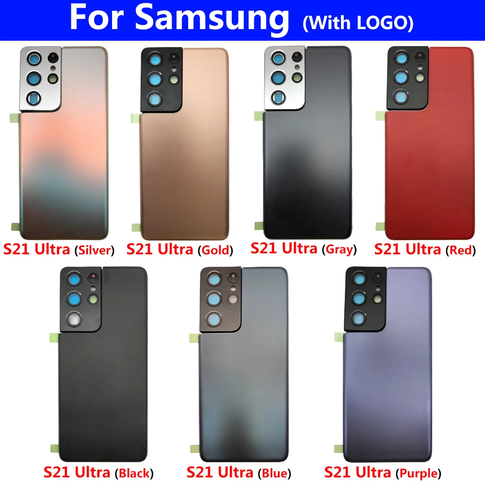 10 Pcs Battery Cover Rear Door Housing With Glue Sticker For Samsung S21 Plus / S21 / S21 Ultra With Camera Glass Lens
10 Pcs Battery Cover Rear Door Housing With Glue Sticker For Samsung S21 Plus / S21 / S21 Ultra With Camera Glass Lens