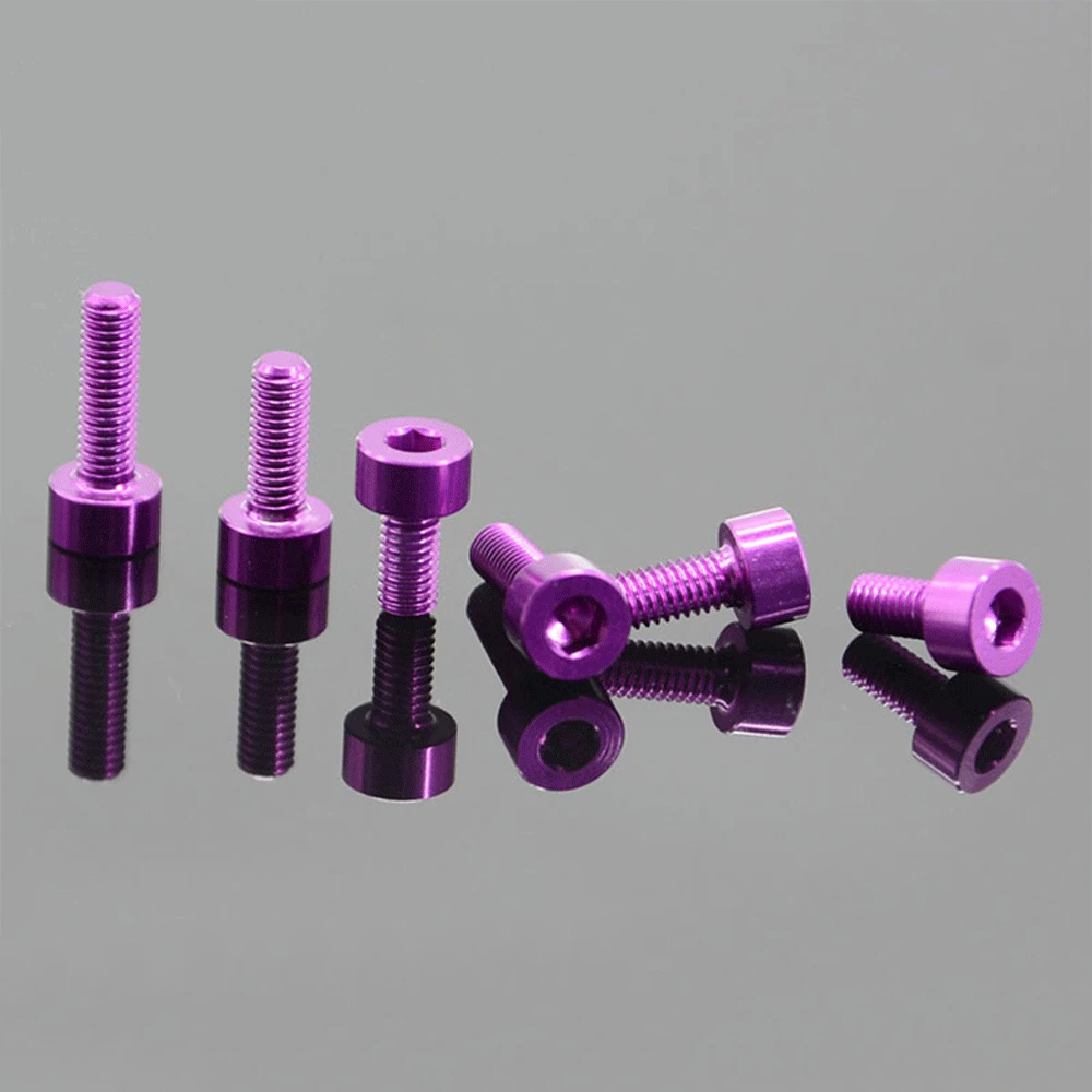 Purple M3 x 6 8 10mm 7075 Aluminum Alloy Cap Head Screw Bolts Hex Allen Socket For Model Aircraft Car DIY
Purple M3 x 6 8 10mm 7075 Aluminum Alloy Cap Head Screw Bolts Hex Allen Socket For Model Aircraft Car DIY