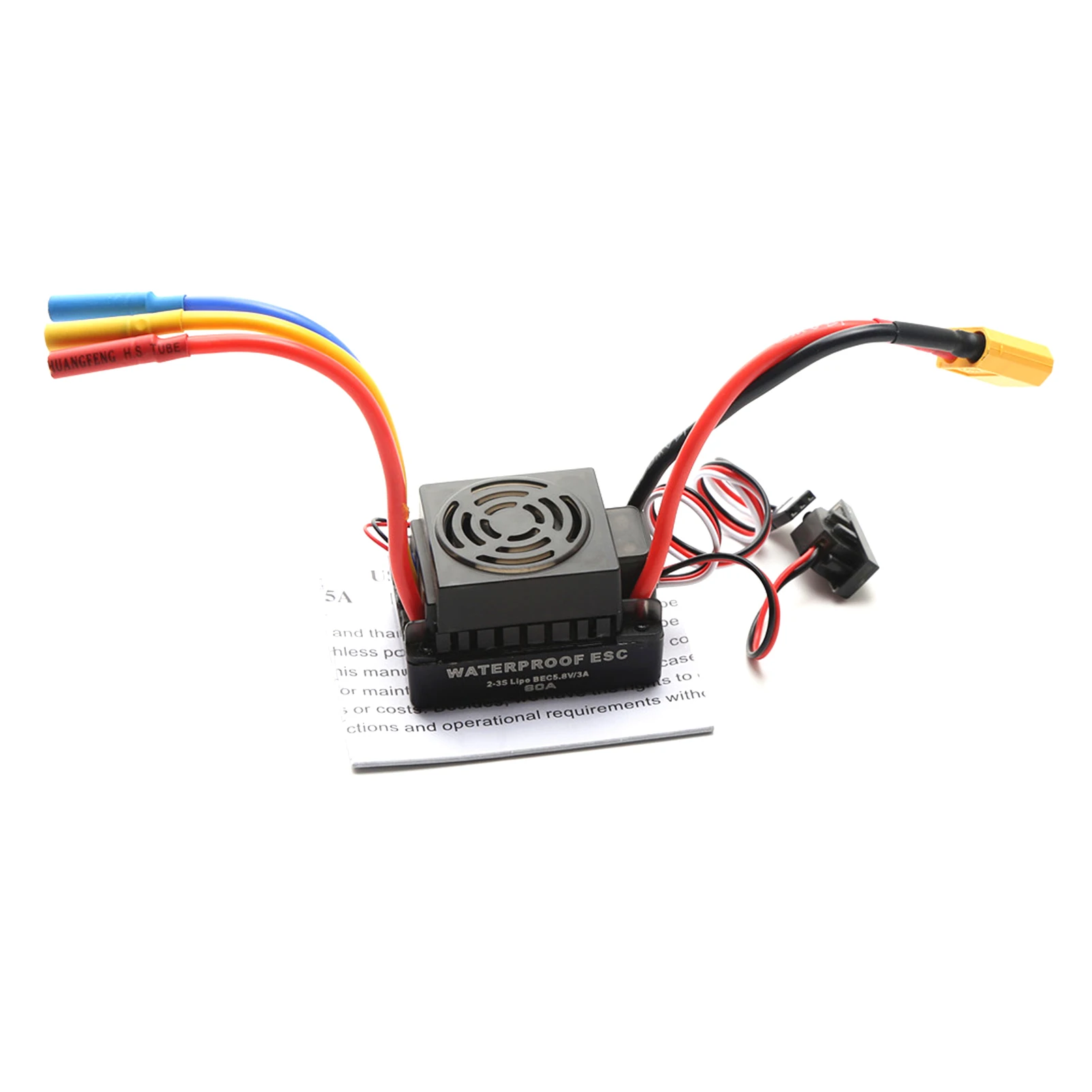 Обновленный Бесщеточный Регулятор Скорости 60A ESC с T-образной вилкой XT60 с 5,5 В/3A BEC для радиоуправляемого автомобиля 1/10 1:10
Обновленный Бесщеточный Регулятор Скорости 60A ESC с T-образной вилкой XT60 с 5,5 В/3A BEC для радиоуправляемого автомобиля 1/10 1:10