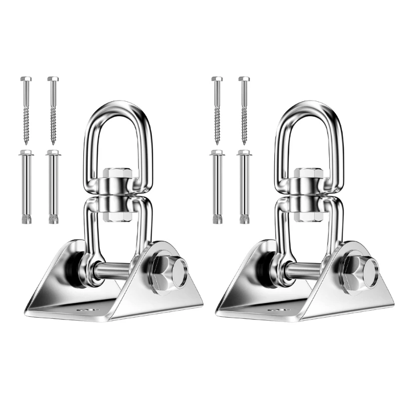 1/2pcs Stainless Steel Swing Hangers Suspension Hooks 360 Degree Rotation Ceiling Mount Hooks for Wood Concrete Swing Dropship
1/2pcs Stainless Steel Swing Hangers Suspension Hooks 360 Degree Rotation Ceiling Mount Hooks for Wood Concrete Swing Dropship