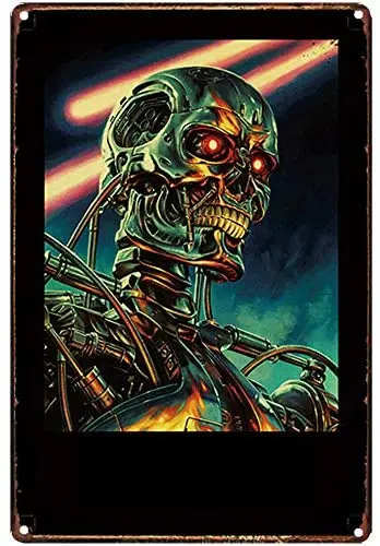 Retro Design Killer Robot Tin Metal Signs Wall Art | Thick Tinplate Print Poster Wall Decoration for Garage
Retro Design Killer Robot Tin Metal Signs Wall Art | Thick Tinplate Print Poster Wall Decoration for Garage