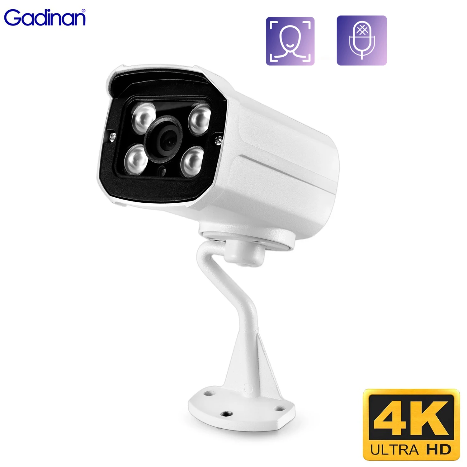 Gadinan 8MP 4K POE Smart IP Camera Audio Face Detection Outdoor H.265 Security Protection Surveillance CCTV Night Vision Camera
Gadinan 8MP 4K POE Smart IP Camera Audio Face Detection Outdoor H.265 Security Protection Surveillance CCTV Night Vision Camera