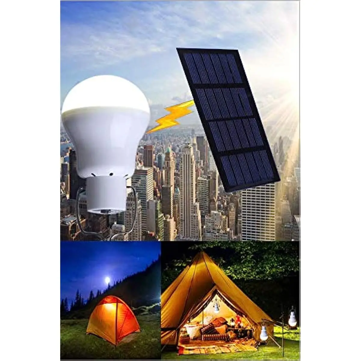 Solar Light Bulb Outdoor 130LM Portable Powered Led for Chicken Coops Shed Hiking Fishing Camping Tent ing
Solar Light Bulb Outdoor 130LM Portable Powered Led for Chicken Coops Shed Hiking Fishing Camping Tent ing