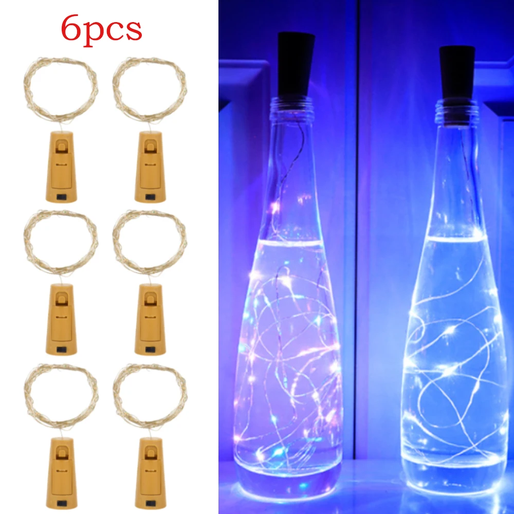 Wine Bottle Lights with Cork, 6 Pack 20 LED Waterproof Battery Operated Cork Lights, Silver Wire Mini Fairy Lights for Liquor Bottles DIY Party Bar Christmas Holiday Wedding Décor
Wine Bottle Lights with Cork, 6 Pack 20 LED Waterproof Battery Operated Cork Lights, Silver Wire Mini Fairy Lights for Liquor Bottles DIY Party Bar Christmas Holiday Wedding Décor