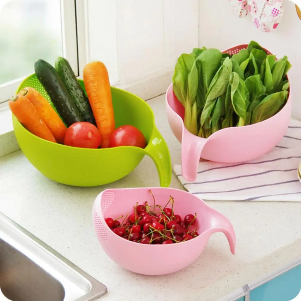 Colorful Drain Basket Cleaning Veggie Fruit With Handle Vegetable Washing Basket Rice Washing Sieve Strainer Kitchen Tools
Colorful Drain Basket Cleaning Veggie Fruit With Handle Vegetable Washing Basket Rice Washing Sieve Strainer Kitchen Tools