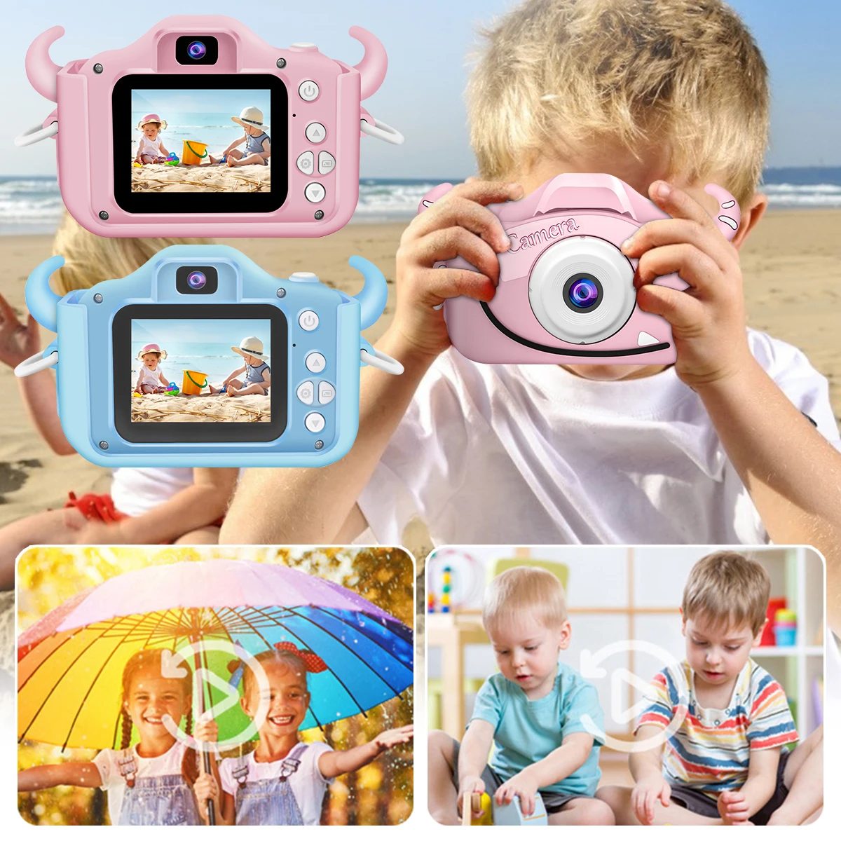Mini Cartoon Kids Photo Camera 2 Inch HD Screen Children Digital Camera Video Recorder Camcorder Toys For Child Birthday Gift
Mini Cartoon Kids Photo Camera 2 Inch HD Screen Children Digital Camera Video Recorder Camcorder Toys For Child Birthday Gift