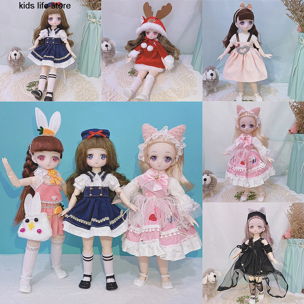 1/6 Bjd Anime Style Dolls Ball Jointed Doll Full Set With Clothes Color Blue Eyes Shoes Kawaii Dolls Surprise Gift Toys For Girl
1/6 Bjd Anime Style Dolls Ball Jointed Doll Full Set With Clothes Color Blue Eyes Shoes Kawaii Dolls Surprise Gift Toys For Girl