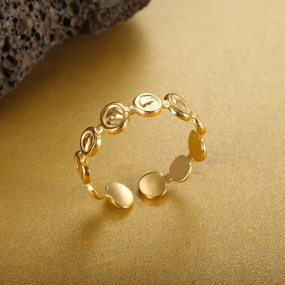 New Female Fashion Gold Plated Ring Stainless Steel For Women Gifts Jewelry Vintage Accessories
New Female Fashion Gold Plated Ring Stainless Steel For Women Gifts Jewelry Vintage Accessories