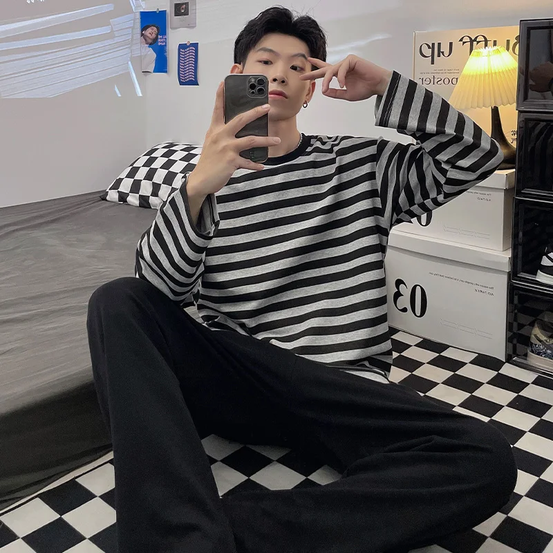 QUHENG 2022 Men's Pyjamas Winter Cotton Pajamas Long Sleeve Student Sets Fashion Handsome Cartoon Home Women Men for Sleep
QUHENG 2022 Men's Pyjamas Winter Cotton Pajamas Long Sleeve Student Sets Fashion Handsome Cartoon Home Women Men for Sleep