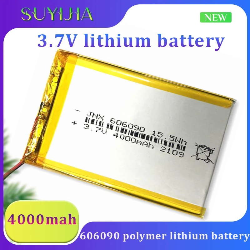 New 3.7V 606090 4000mah High-capacity Polymer Lithium Battery Is Suitable for Mobile Power Solar Street Lamp Charging Treasure
New 3.7V 606090 4000mah High-capacity Polymer Lithium Battery Is Suitable for Mobile Power Solar Street Lamp Charging Treasure
