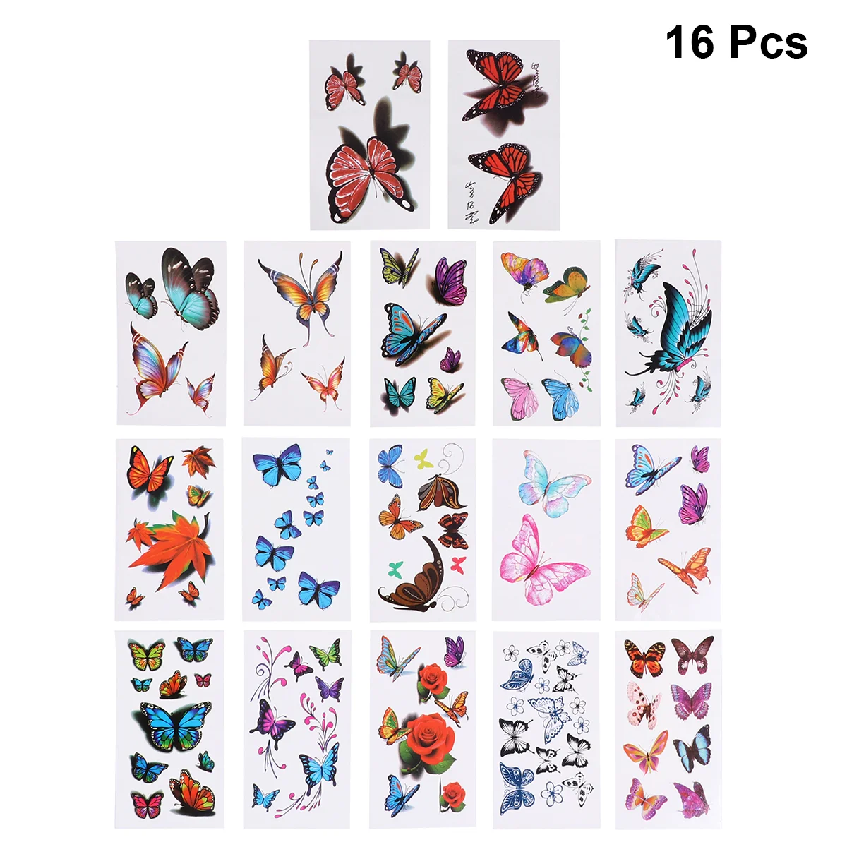 16pcs Flower Set Waterproof Tattoos Colorful Stickers Lovely Cartoon Body Stickers for Kids Girls
16pcs Flower Set Waterproof Tattoos Colorful Stickers Lovely Cartoon Body Stickers for Kids Girls