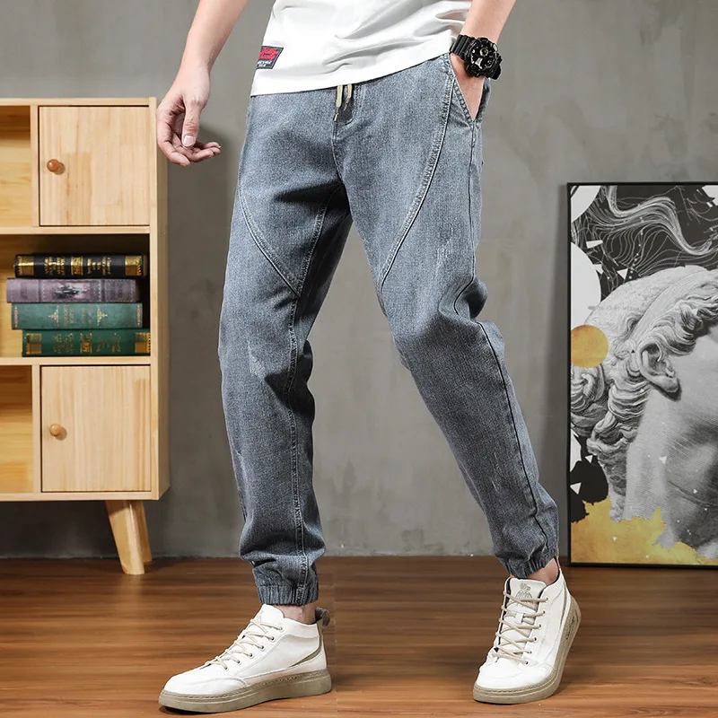 Knee-length Trousers Trend All-match Harem Pants Jeans Men's 2022 Autumn New Casual Loose Elastic Trousers Fashion Clothing
Knee-length Trousers Trend All-match Harem Pants Jeans Men's 2022 Autumn New Casual Loose Elastic Trousers Fashion Clothing