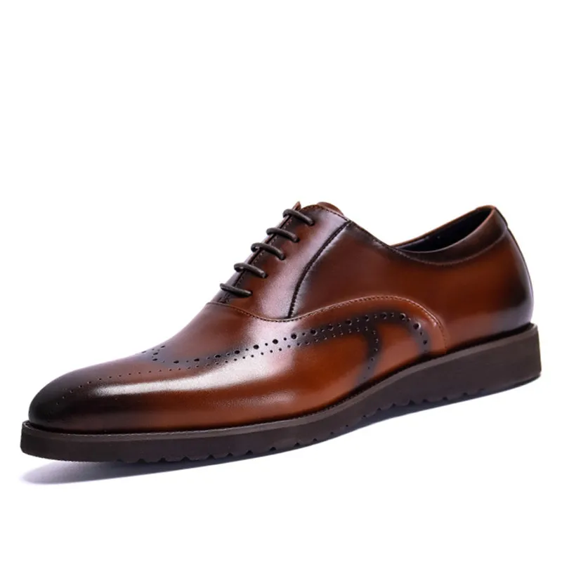 Quality Classic Wingtip Designer Brogue Oxford Men Dress Shoes Luxury Genuine Leather Black Brown Lace Up Wedding Shoes for Male
Quality Classic Wingtip Designer Brogue Oxford Men Dress Shoes Luxury Genuine Leather Black Brown Lace Up Wedding Shoes for Male