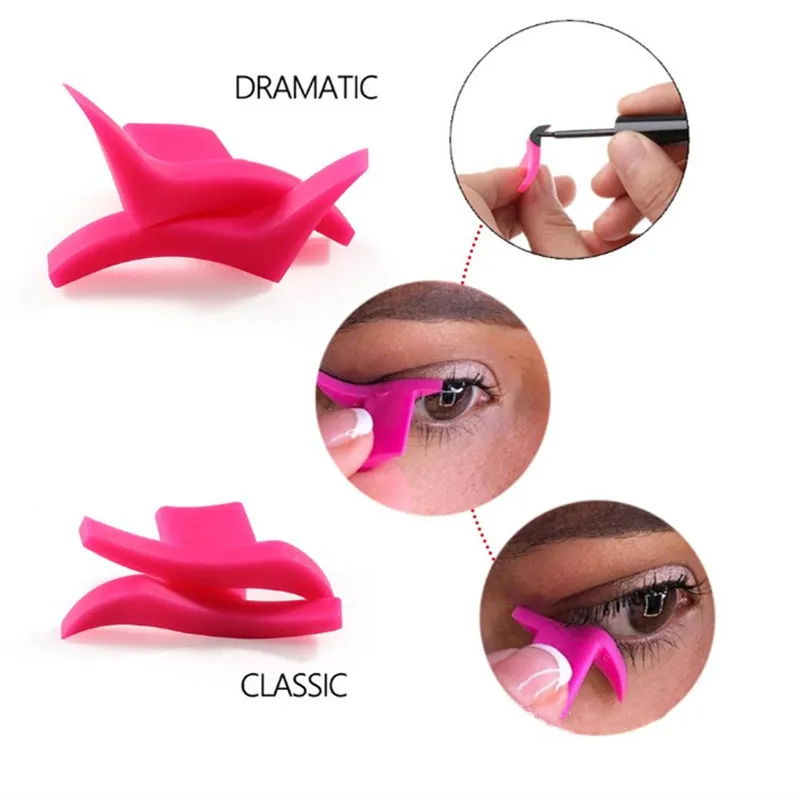 

Eye liner mold 2pcs Wing Stamps Easy to Makeup Cat Eye Wing Eyeliner Stamp Portable Cosmetic Tool Eye Makeup Stencils