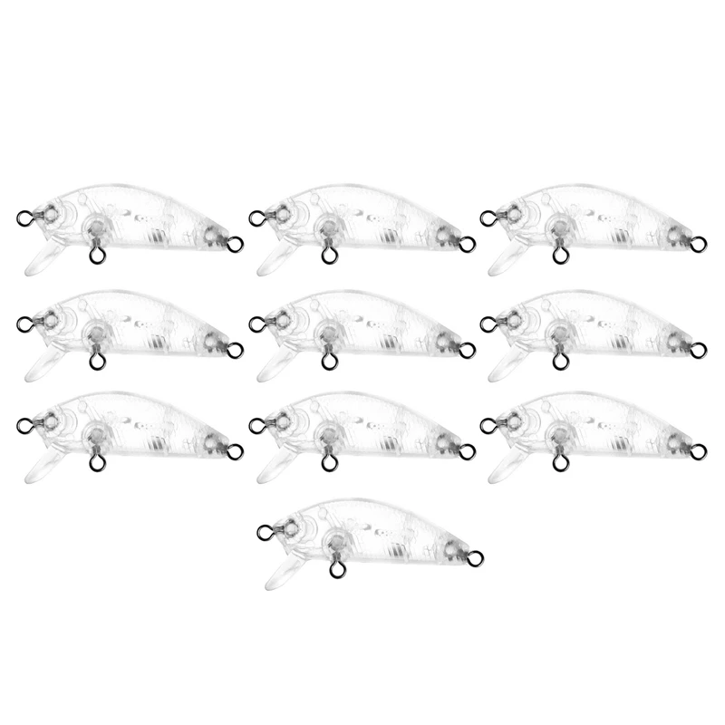 10Pcs Fishing Lure Body 5Cm 2.7G Unpainted Crankbait Vib Minnow Wobblers Hard Bait Blank Lures 
10Pcs Fishing Lure Body 5Cm 2.7G Unpainted Crankbait Vib Minnow Wobblers Hard Bait Blank Lures
