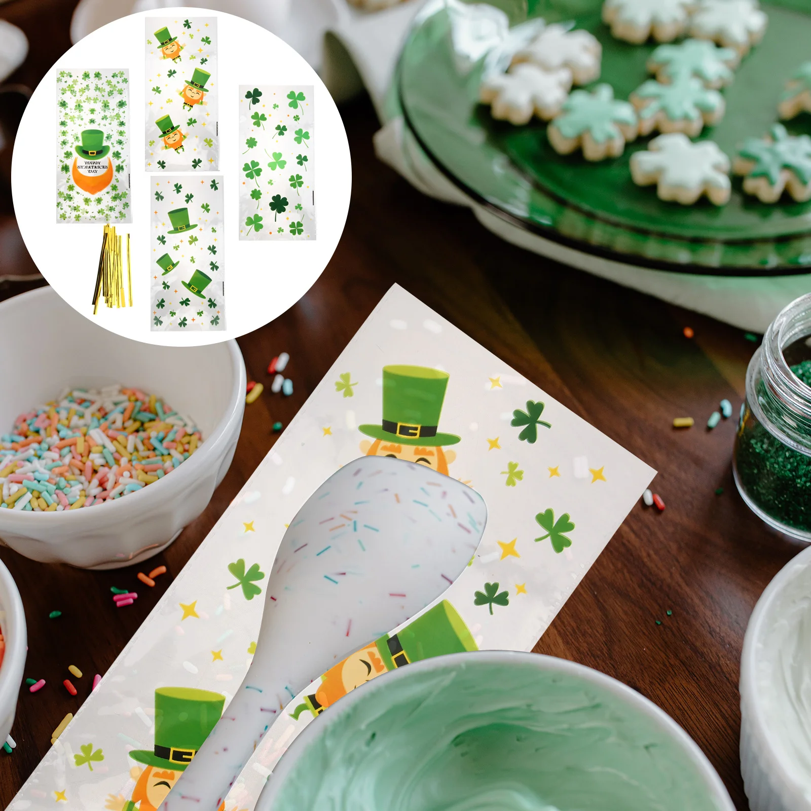 100 Pcs Clear Gift Bags Flat Cello Patrick Lucky Shamrock Cookies Candy Party Treat Yingshi
100 Pcs Clear Gift Bags Flat Cello Patrick Lucky Shamrock Cookies Candy Party Treat Yingshi