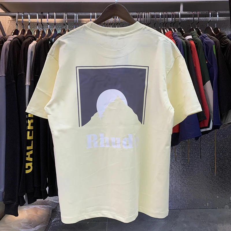 Moonlight Print Rhude T Shirt Men Women High Quality Oversized Streetwear Top Sunset Tee T-shirt gym
Moonlight Print Rhude T Shirt Men Women High Quality Oversized Streetwear Top Sunset Tee T-shirt gym