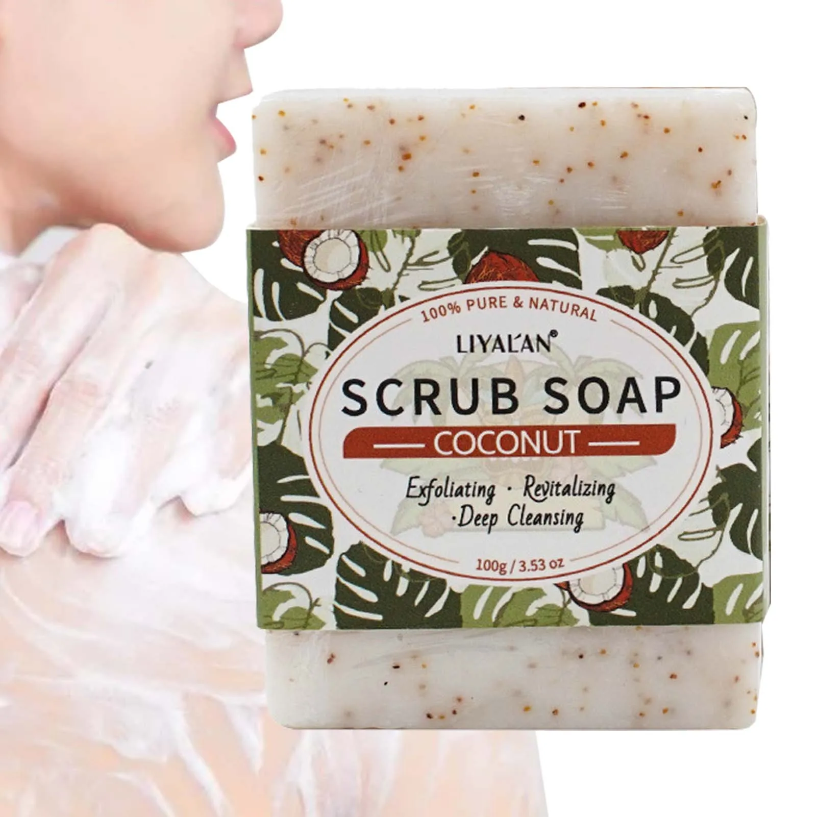 Handmade Soap Deep Cleaning Scrub Soap Face Cleanser Nourishing Whitening Cleaning Body Oil-Control Acne Treat Skin Care
Handmade Soap Deep Cleaning Scrub Soap Face Cleanser Nourishing Whitening Cleaning Body Oil-Control Acne Treat Skin Care
