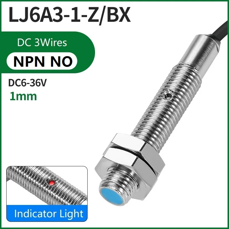 Сенсорные переключатели M6, металлический Индуктивный бесконтактный переключатель с резьбой, постоянный ток, 3 провода, 2 провода, NPN NO NC LJ6A3-1-Z/BX AX с CE
Сенсорные переключатели M6, металлический Индуктивный бесконтактный переключатель с резьбой, постоянный ток, 3 провода, 2 провода, NPN NO NC LJ6A3-1-Z/BX AX с CE