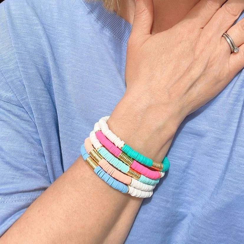 Vlen Stack Heishi Bracelet for Women 6mm Polymer Clay Bracelets Boho Jewelry Multicolor Summer Beach Pulseras
Vlen Stack Heishi Bracelet for Women 6mm Polymer Clay Bracelets Boho Jewelry Multicolor Summer Beach Pulseras