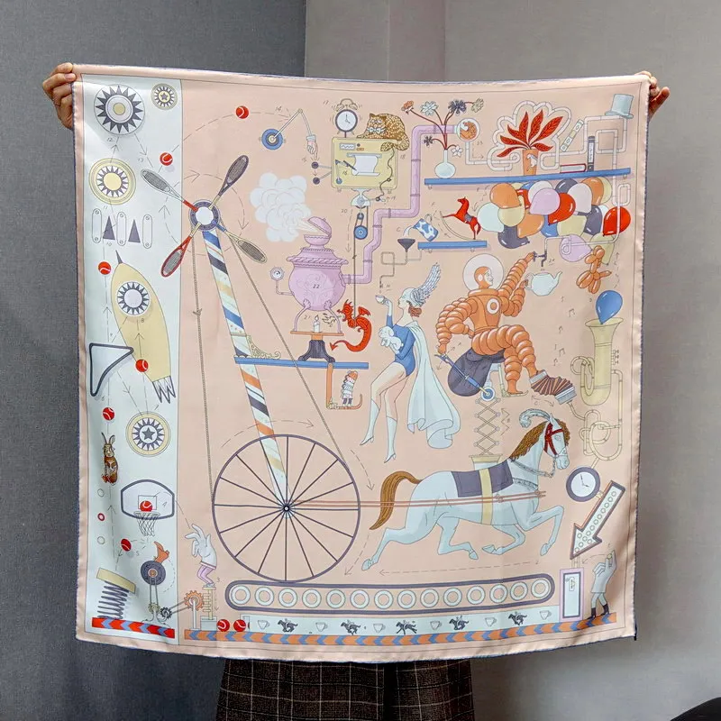 100% Silk Scarf Shawl 90*90cm Women's Twill Silk Scarf Fashion Luxury Brand Headscarf Collar Scarf High-end Gift Small Square
100% Silk Scarf Shawl 90*90cm Women's Twill Silk Scarf Fashion Luxury Brand Headscarf Collar Scarf High-end Gift Small Square