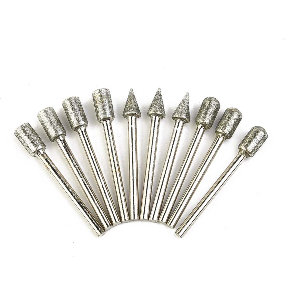 20Pcs 3mm Diamond Grinding Heads Shank Burr Set Drill Bits 120 Grit Needle Mounted Point Polishing Glass Engraving Abrasive Tool
20Pcs 3mm Diamond Grinding Heads Shank Burr Set Drill Bits 120 Grit Needle Mounted Point Polishing Glass Engraving Abrasive Tool