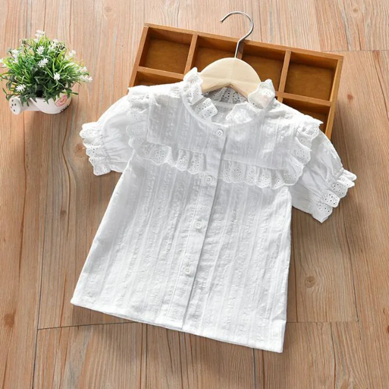 Casual Summer Kids Baby Girls Short Sleeve Pure Color Shirt For Girls Shirt Kids Baby Girls Lace Shirt Children's Clothes Shirt 
Casual Summer Kids Baby Girls Short Sleeve Pure Color Shirt For Girls Shirt Kids Baby Girls Lace Shirt Children's Clothes Shirt