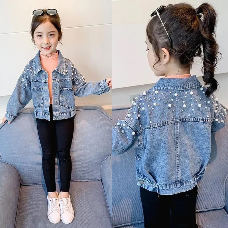 Outerwear Girls Jacket New Years Teenage Fashion Girls Spring 3-12 Children's Denim Coat 2023 Pearls Beading For Autumn Clothes
Outerwear Girls Jacket New Years Teenage Fashion Girls Spring 3-12 Children's Denim Coat 2023 Pearls Beading For Autumn Clothes
