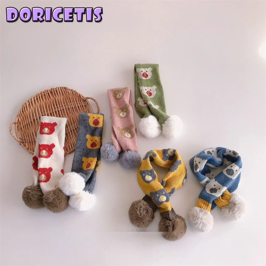 Newborn Baby Scarf Cute Cartoon Little Bear Knitting Scarf New Children Winter Outdoor Keep Warm Windproof Soft Cotton Scarf 
Newborn Baby Scarf Cute Cartoon Little Bear Knitting Scarf New Children Winter Outdoor Keep Warm Windproof Soft Cotton Scarf