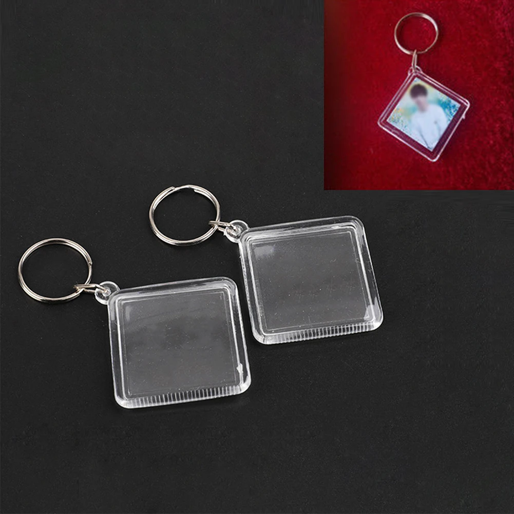 NEW 1PCs Diamond Transparent Blank PlasticInsert Photo Picture Frame Keyring Keychain DIY Split Ring Key Chain Gift
NEW 1PCs Diamond Transparent Blank PlasticInsert Photo Picture Frame Keyring Keychain DIY Split Ring Key Chain Gift