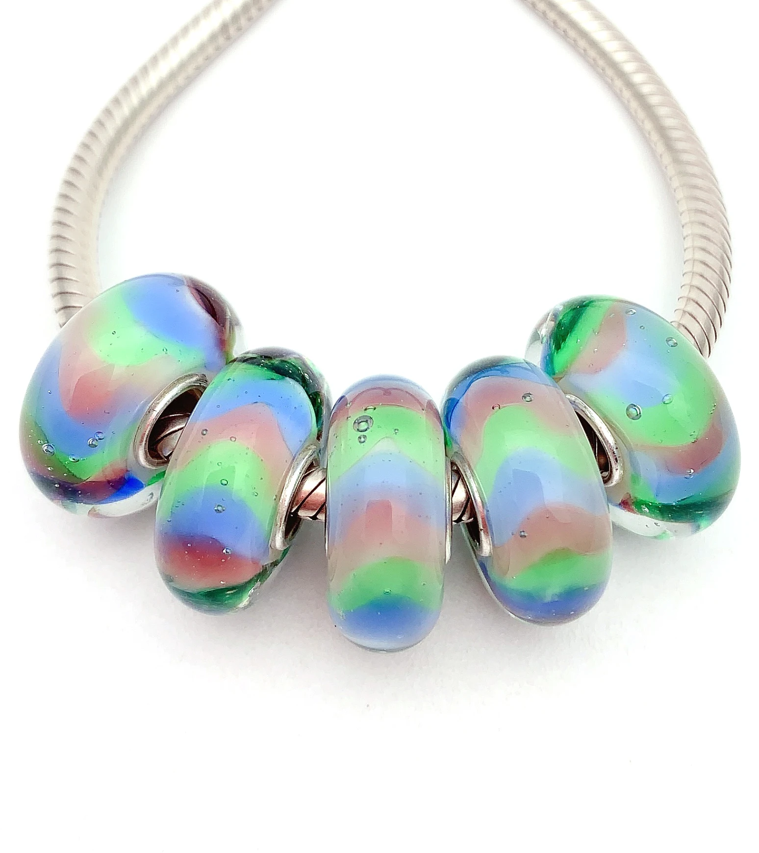 YG303 5X 100% Authenticity S925 Sterling Silver Beads Murano Glassbeads NEW Fit European Charms Bracelet Diy Jewelry Lampwork
YG303 5X 100% Authenticity S925 Sterling Silver Beads Murano Glassbeads NEW Fit European Charms Bracelet Diy Jewelry Lampwork
