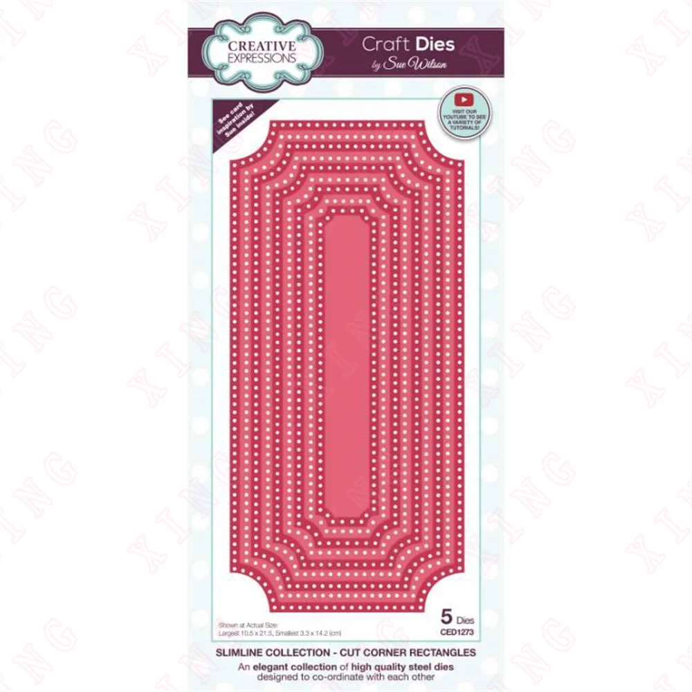 New Metal Cutting Dies Scrapbook Decorate Embossing Molds Diy Handmade Craft Blade Punch Cut Corner Rectangles Reusable Template
New Metal Cutting Dies Scrapbook Decorate Embossing Molds Diy Handmade Craft Blade Punch Cut Corner Rectangles Reusable Template