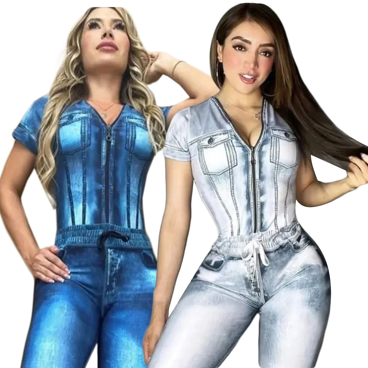 QIWN 2023 New Summer Sportswear Women's Denim Digital Print Spliced Pants Set Fitness Two Piece Set
QIWN 2023 New Summer Sportswear Women's Denim Digital Print Spliced Pants Set Fitness Two Piece Set
