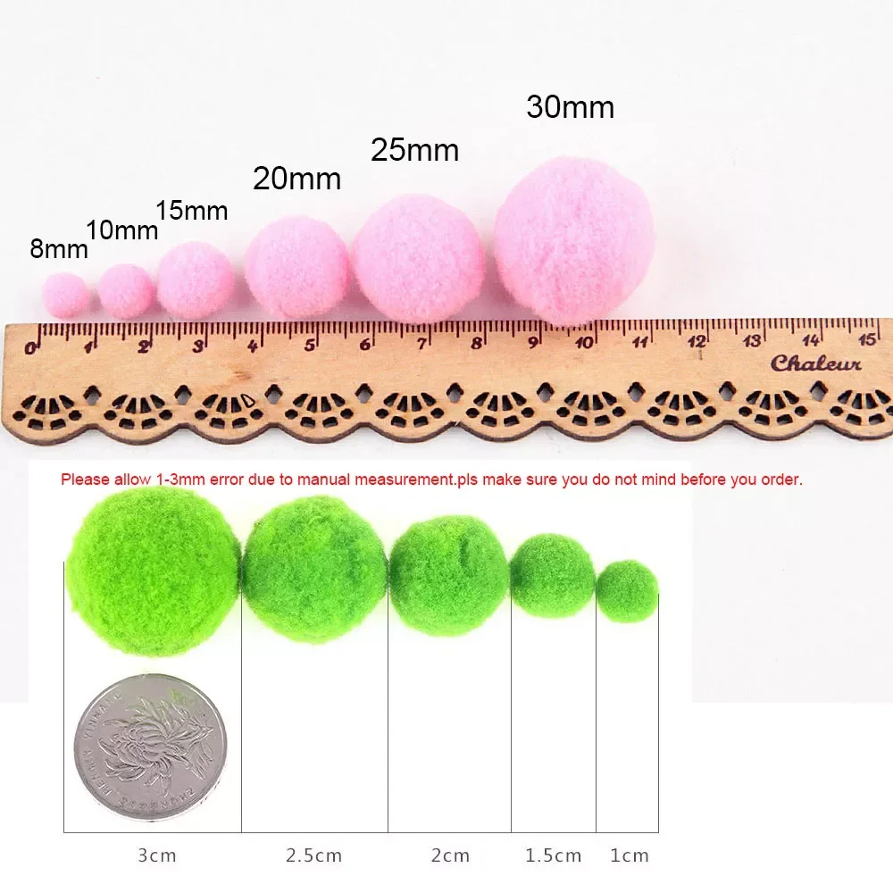 Mini Fluffy Soft Pom Poms Pompoms Ball Handmade Kids Toys Wedding Christmas Decor DIY Sewing Craft Supplies
Mini Fluffy Soft Pom Poms Pompoms Ball Handmade Kids Toys Wedding Christmas Decor DIY Sewing Craft Supplies