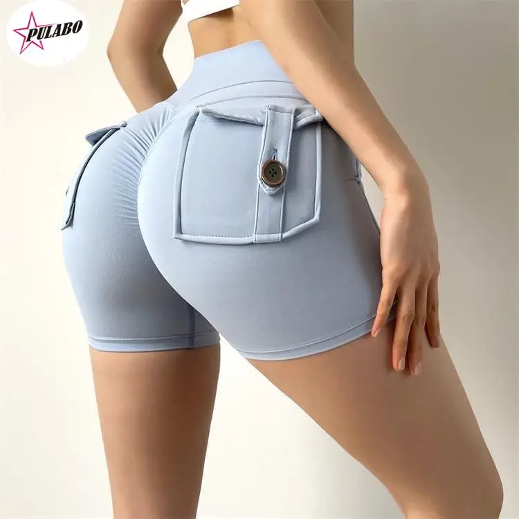 PERITANG Women Sport Shorts Pockets Gym Sexy High Waist Workout Push Up Booty Scrunch Biker Shorts Pants Fitness Cycling Tights
PERITANG Women Sport Shorts Pockets Gym Sexy High Waist Workout Push Up Booty Scrunch Biker Shorts Pants Fitness Cycling Tights