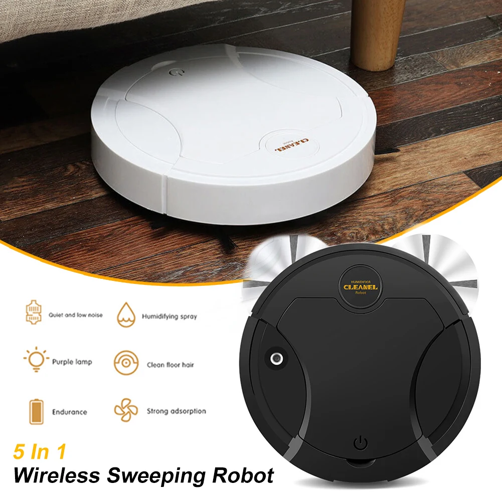 5 In 1 Smart Home Multifunction Wireless Sweeping Robot Vacuum Cleaner Floor Mopping Machine Vacuuming Humidifier Cleaning Tool
5 In 1 Smart Home Multifunction Wireless Sweeping Robot Vacuum Cleaner Floor Mopping Machine Vacuuming Humidifier Cleaning Tool