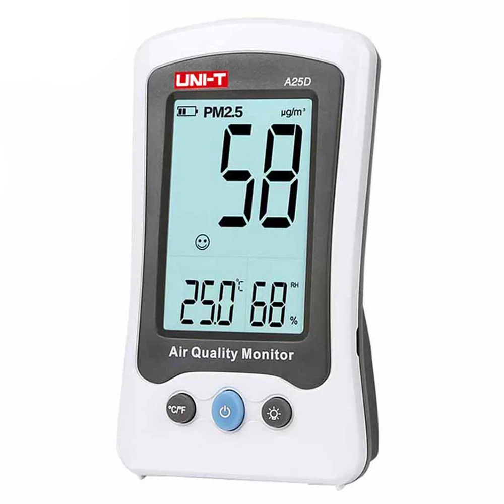 UNI-T A25D PM2.5 Air quality Detector Portable Temperature Humidity Detection Three Tests
UNI-T A25D PM2.5 Air quality Detector Portable Temperature Humidity Detection Three Tests