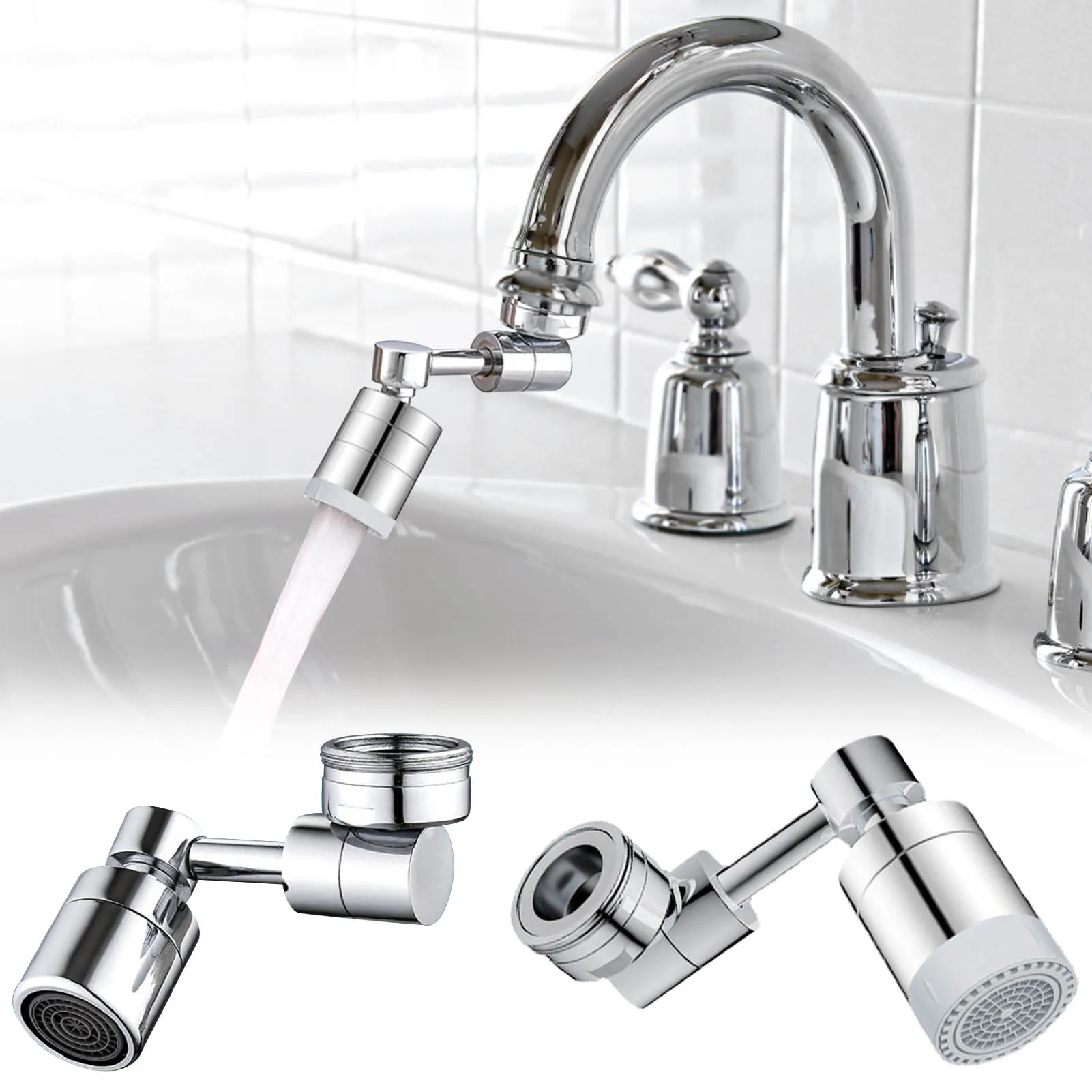 Swivel Sink Chrome Adapter Sprayer Anti-Splash Sink Sprayer Faucet Nozzle Head 1080 Degree Rotatable Sink Faucet Aerator
Swivel Sink Chrome Adapter Sprayer Anti-Splash Sink Sprayer Faucet Nozzle Head 1080 Degree Rotatable Sink Faucet Aerator