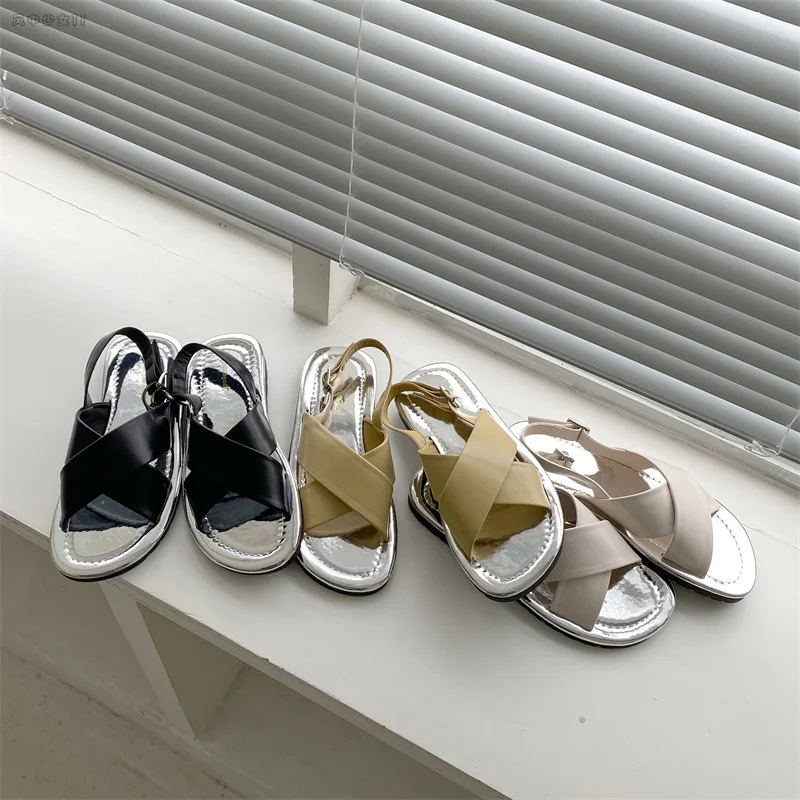 2022 Summer Beige Heeled Sandals Female Shoe Cross Black Flat Girls Fashion New Gladiator Low Silver Comfort Buckle Strap Basic
2022 Summer Beige Heeled Sandals Female Shoe Cross Black Flat Girls Fashion New Gladiator Low Silver Comfort Buckle Strap Basic