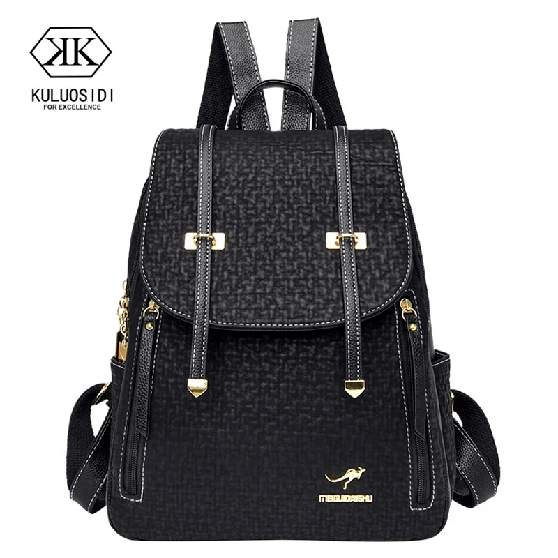 Fashion Simple Leather Backpacks Shoulder Backpack for Women Purse Female Large Capacity Backpack Ladies Travel Bag
Fashion Simple Leather Backpacks Shoulder Backpack for Women Purse Female Large Capacity Backpack Ladies Travel Bag