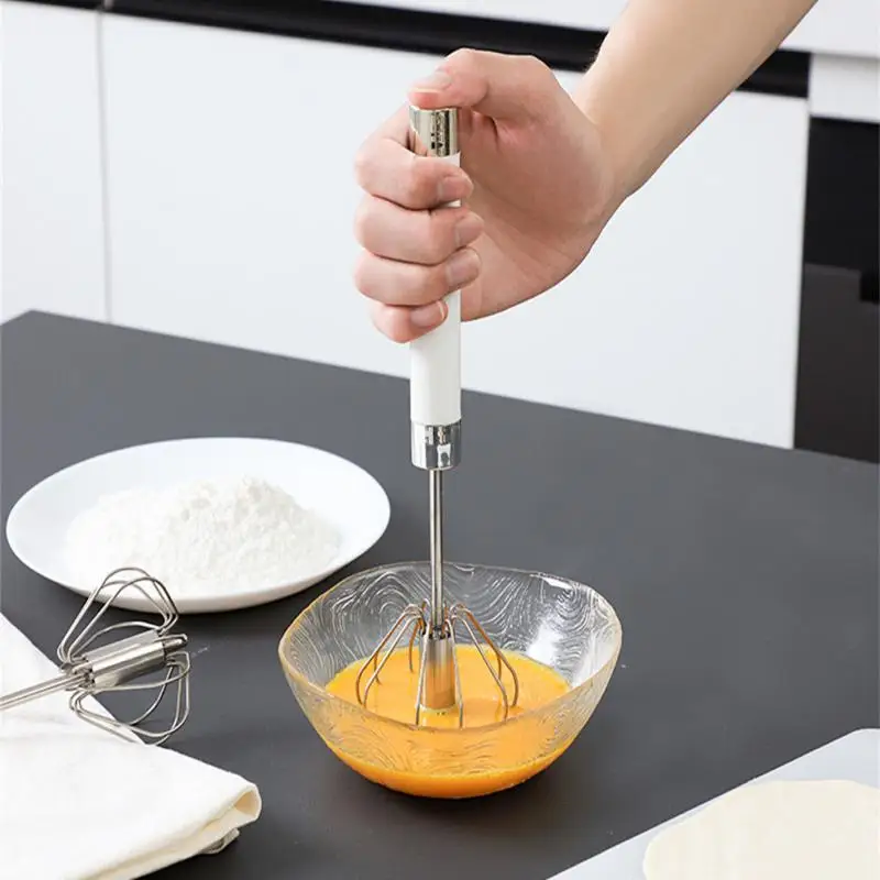 Semi-automatic Egg Beater 304 Stainless Steel Whisk Manual Mixer Household Rotating Egg Beater Self Turning Egg Stirrer Egg Tool
Semi-automatic Egg Beater 304 Stainless Steel Whisk Manual Mixer Household Rotating Egg Beater Self Turning Egg Stirrer Egg Tool