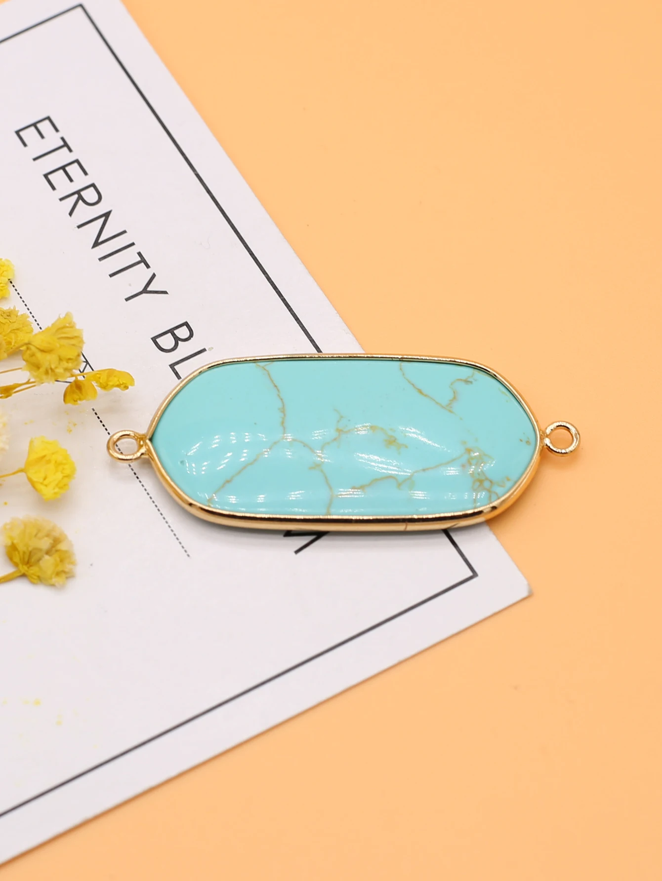 1PC Natural Stone Pendant Double Hole Blue Turquoise Stone Connector for Jewelry Making DIY Necklace Bracelet Accessories
1PC Natural Stone Pendant Double Hole Blue Turquoise Stone Connector for Jewelry Making DIY Necklace Bracelet Accessories