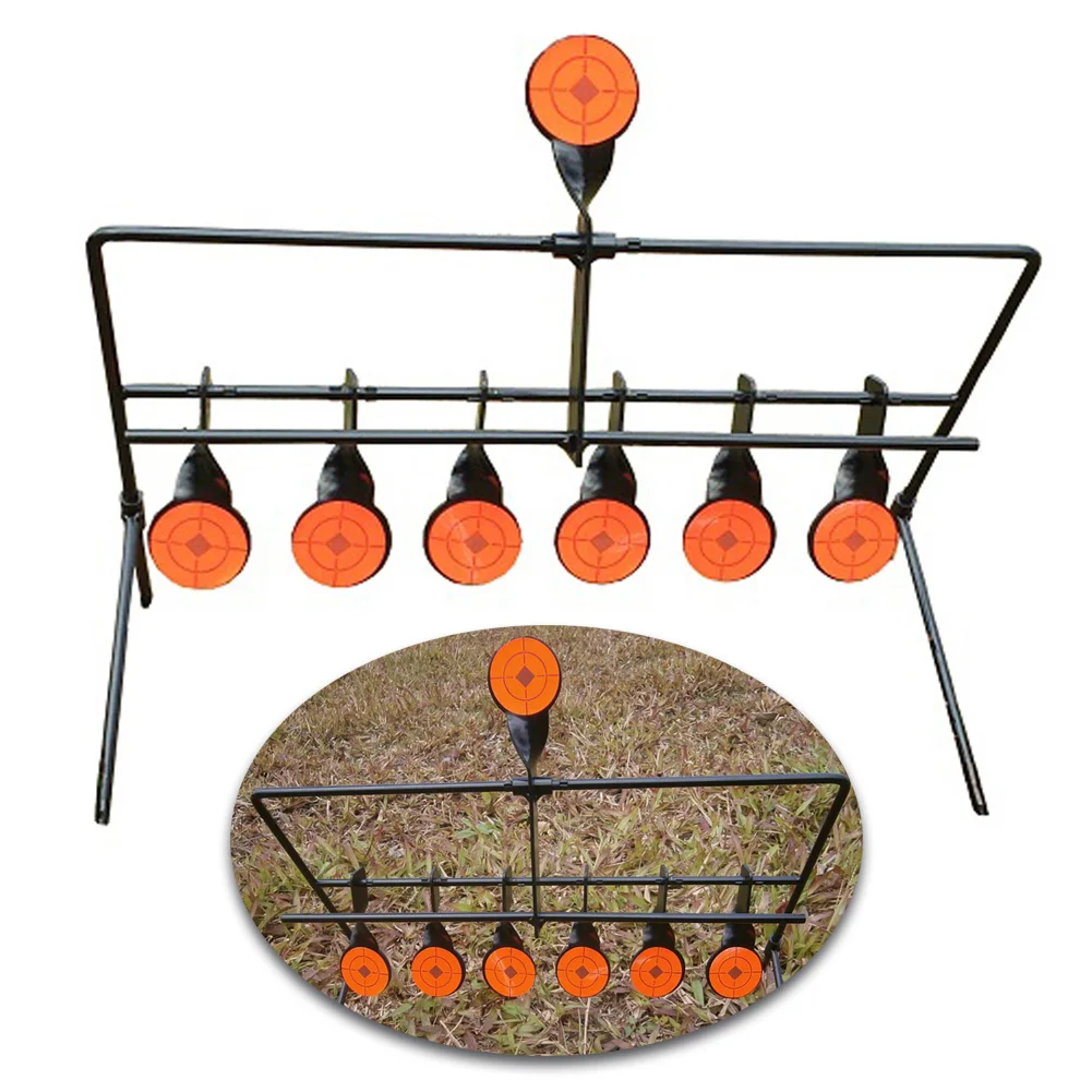 4/6 Targets Resetting Spinner Target Reset For Shootings Paintball Playing Foldable Shooting Hunting Training Accessories
4/6 Targets Resetting Spinner Target Reset For Shootings Paintball Playing Foldable Shooting Hunting Training Accessories