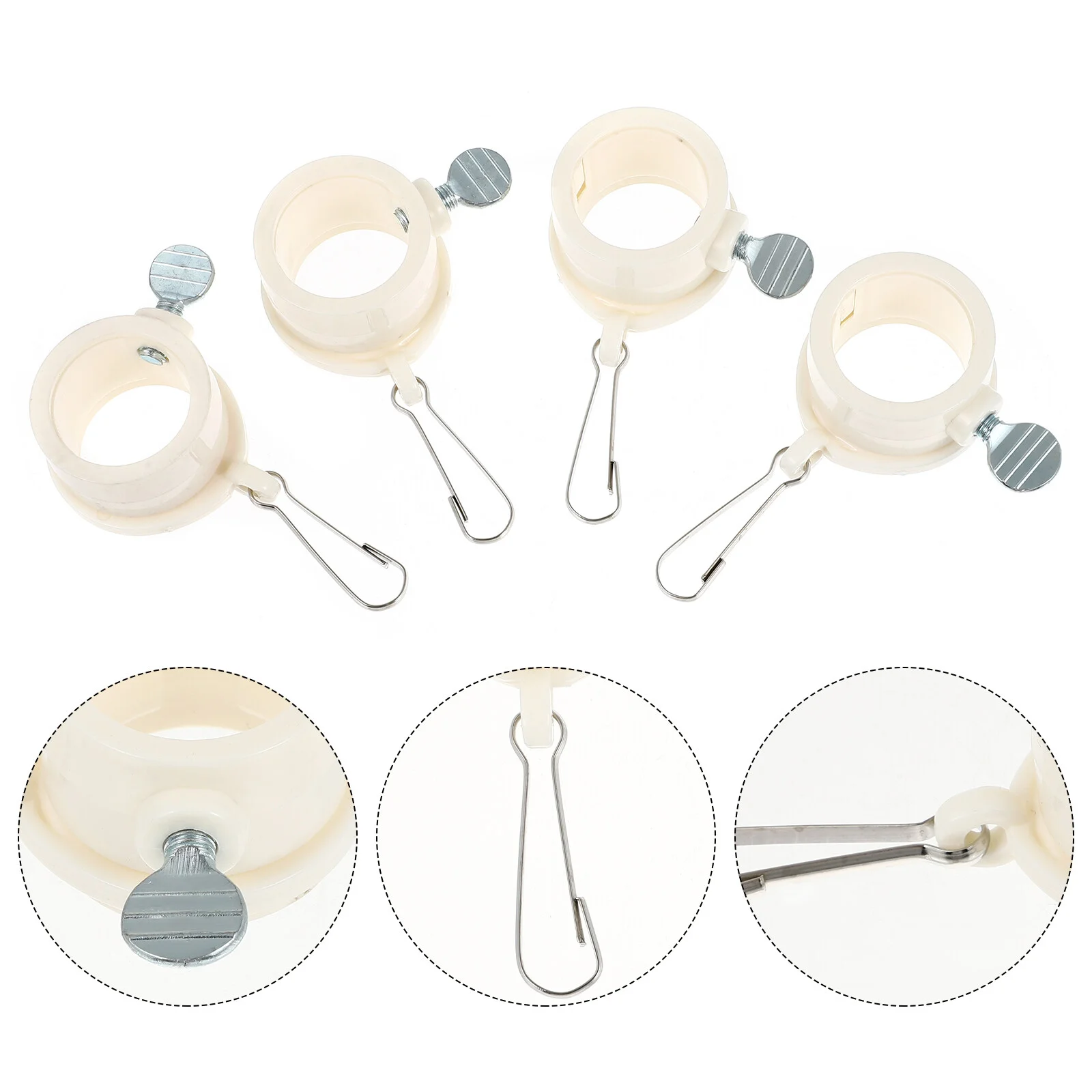 4 Pcs Flagpole Swivel Ring Parts Mounting Fasteners Outdoor Accessories Holder Metal
4 Pcs Flagpole Swivel Ring Parts Mounting Fasteners Outdoor Accessories Holder Metal