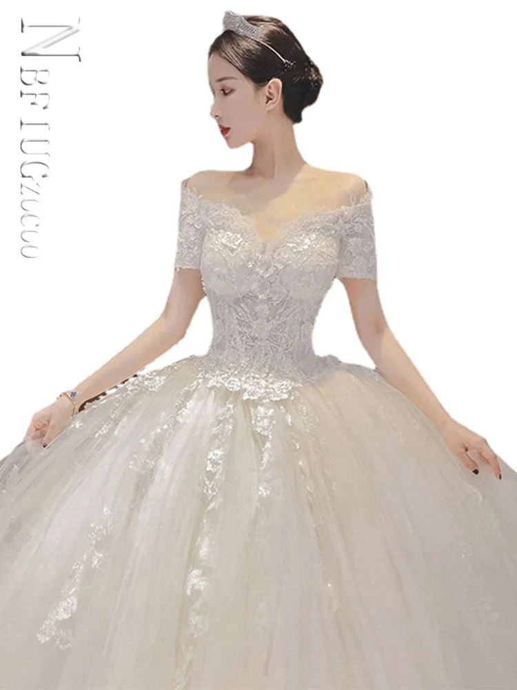 New Wedding Dress for Bride Ball Gown Vestido De Noiva Off The Shoulder Robe De Mariee Lace Appliques Wedding Bridal Gown 
New Wedding Dress for Bride Ball Gown Vestido De Noiva Off The Shoulder Robe De Mariee Lace Appliques Wedding Bridal Gown