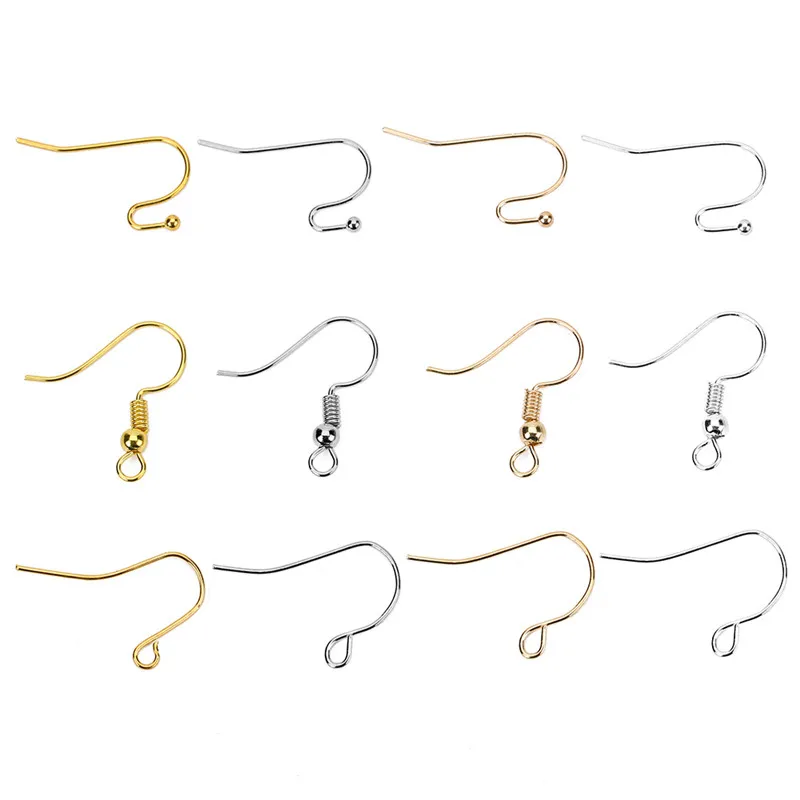 100pcs Gold Silver Color Earring Hooks Lot Metal Iron Earing Earring Clasps Wires Bulk For Diy Jewelry Supplies Making Findings
100pcs Gold Silver Color Earring Hooks Lot Metal Iron Earing Earring Clasps Wires Bulk For Diy Jewelry Supplies Making Findings