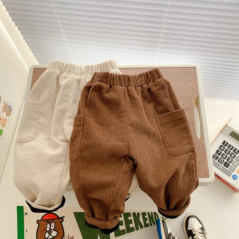 Kids Plush Velvet casual pants Winter Children solid color warm corduroy Trousers
Kids Plush Velvet casual pants Winter Children solid color warm corduroy Trousers